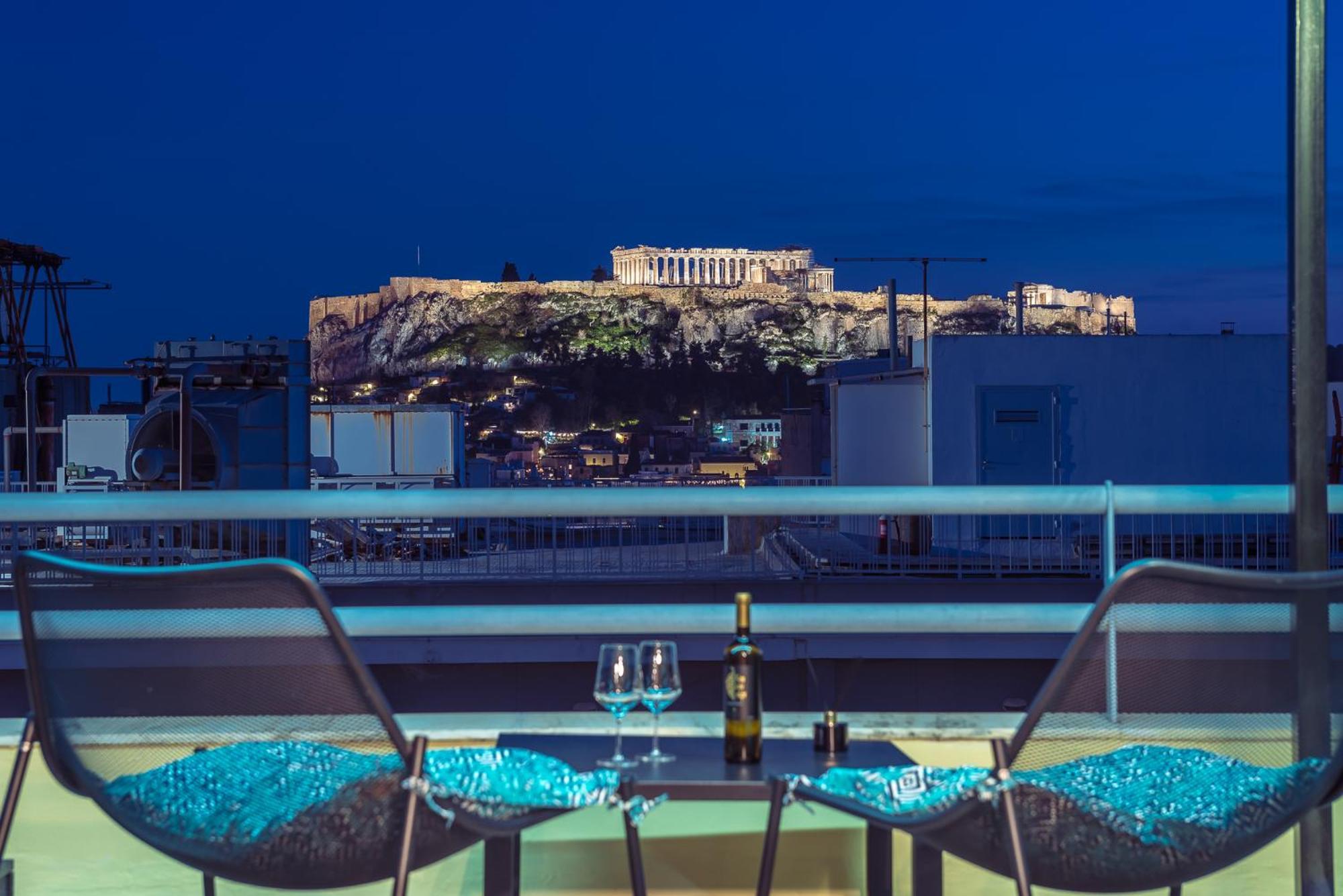 Acropolis View Mini Sky Suite & Hot Tub Афины Экстерьер фото
