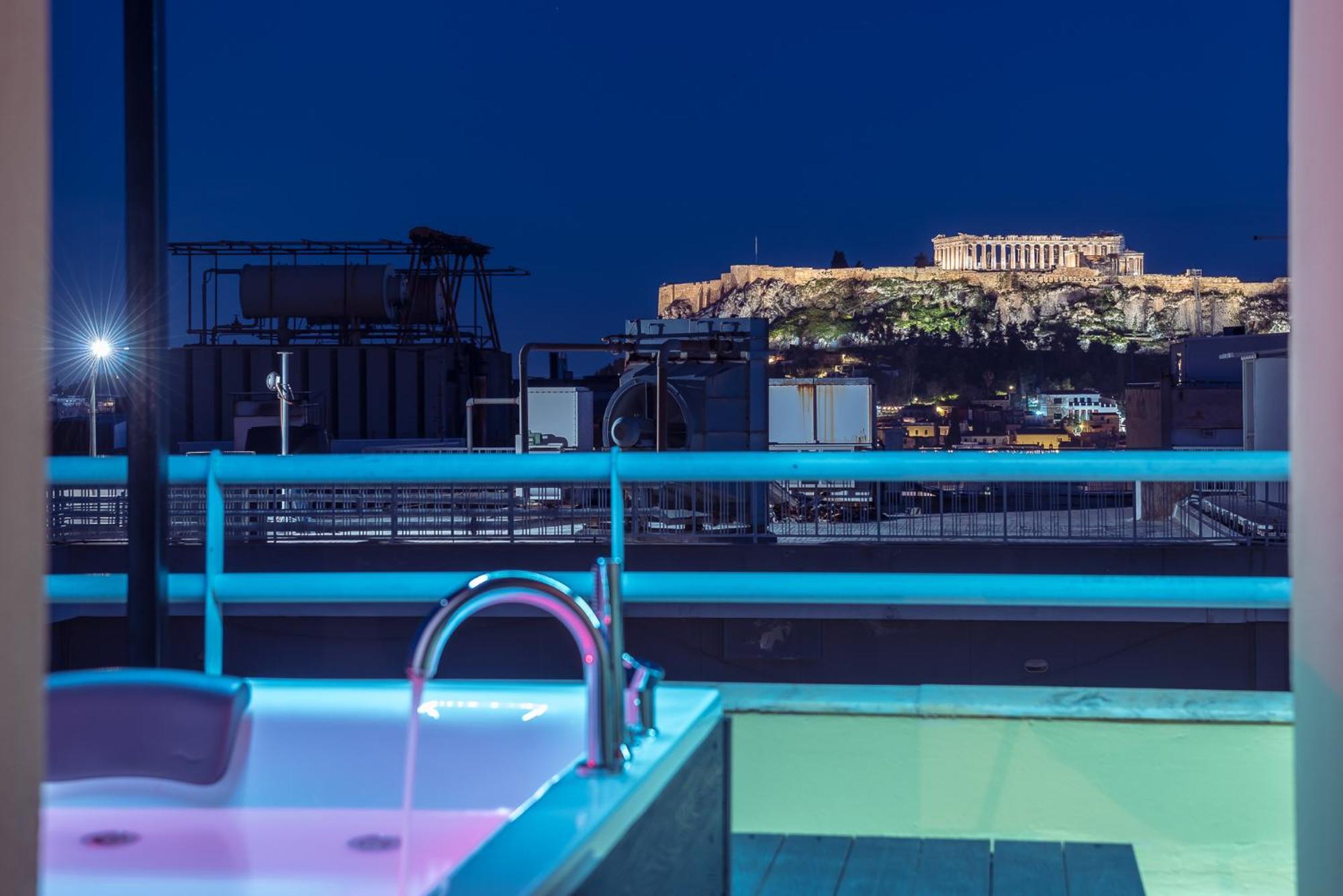 Acropolis View Mini Sky Suite & Hot Tub Афины Экстерьер фото