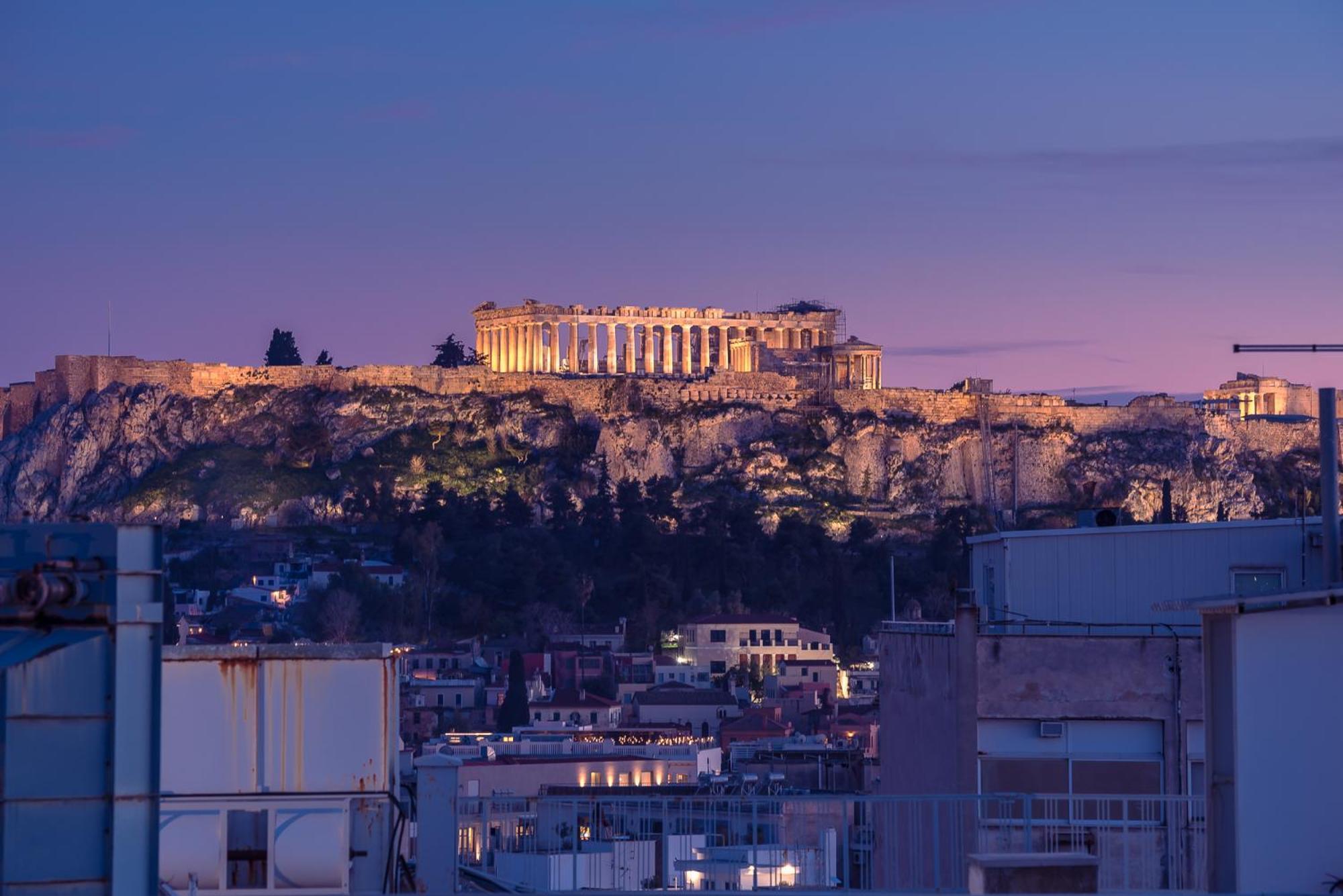 Acropolis View Mini Sky Suite & Hot Tub Афины Экстерьер фото