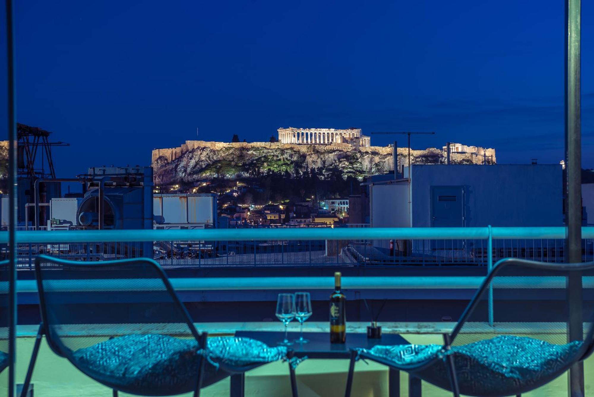 Acropolis View Mini Sky Suite & Hot Tub Афины Экстерьер фото
