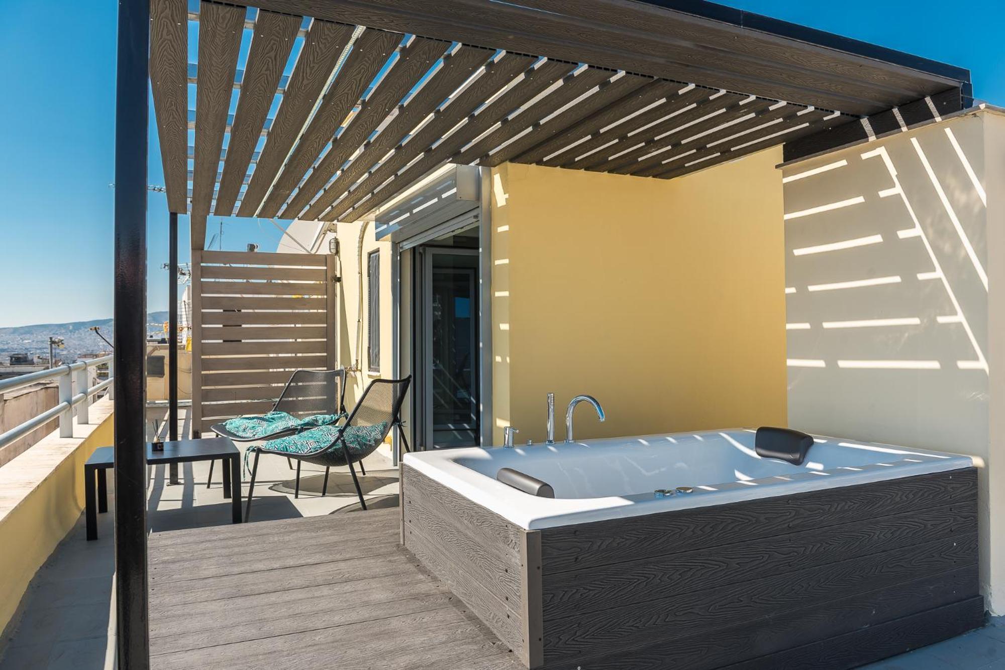 Acropolis View Mini Sky Suite & Hot Tub Афины Экстерьер фото