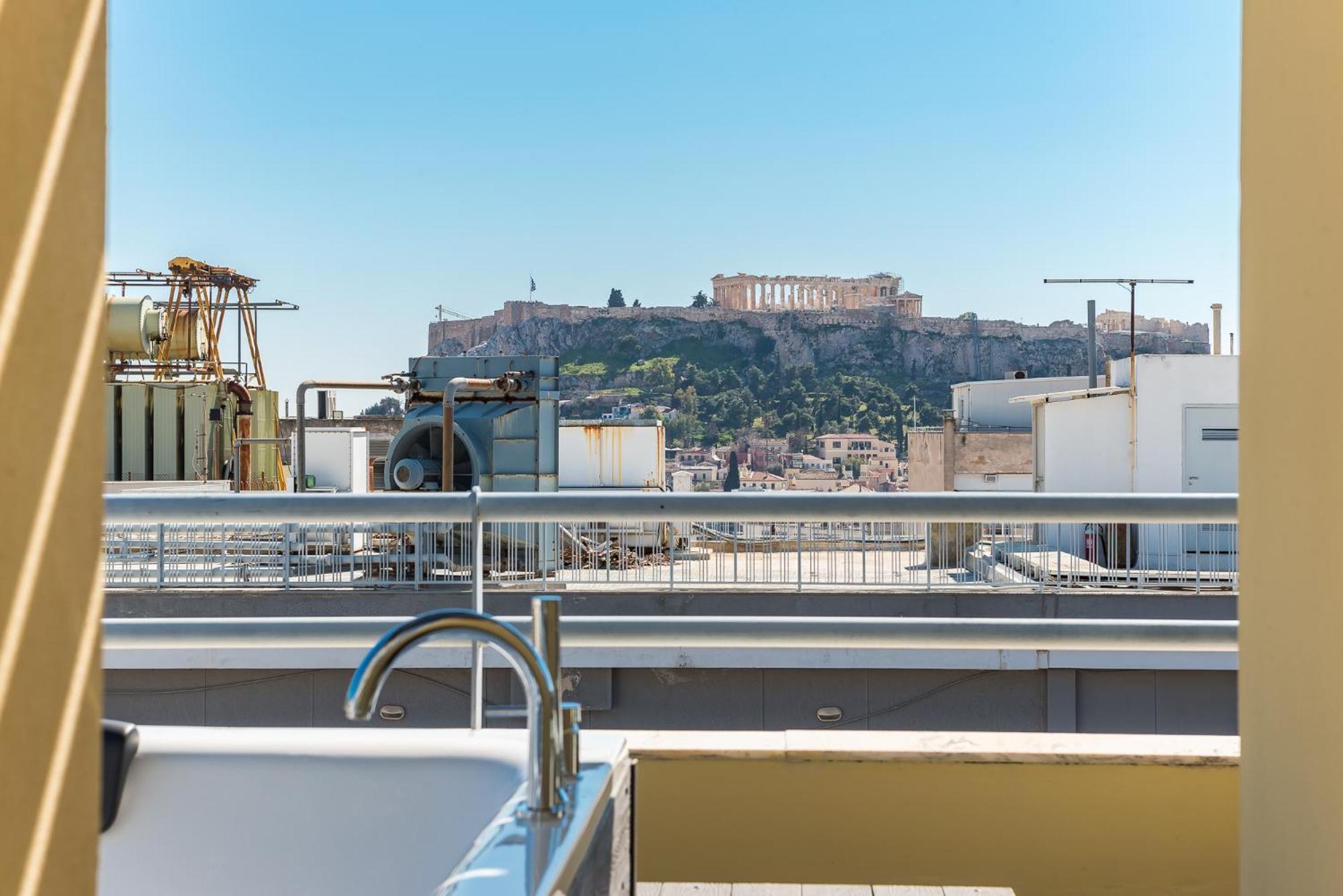 Acropolis View Mini Sky Suite & Hot Tub Афины Экстерьер фото