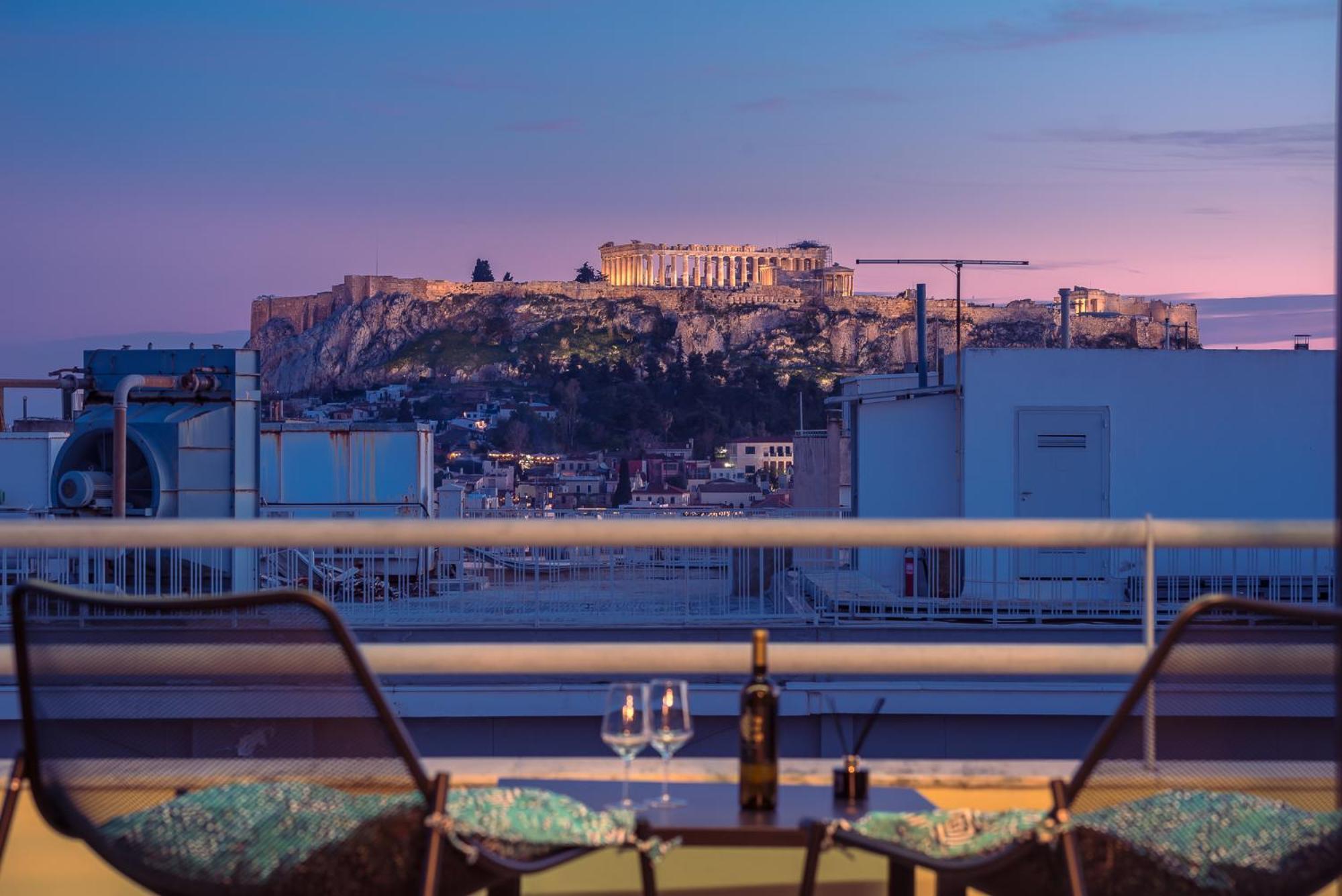 Acropolis View Mini Sky Suite & Hot Tub Афины Экстерьер фото